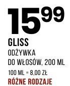 Odżywka GLISS do włosów, 200 ml, różne rodzaje promocja w Drogerie Natura