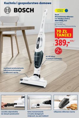 Akumulatorowy odkurzacz 2 w 1 Readyy'y Serie 2 BBHF2PARQ, 16 V promocja w Lidl