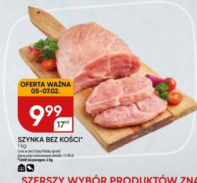 Szynka bez kości promocja w Chata Polska