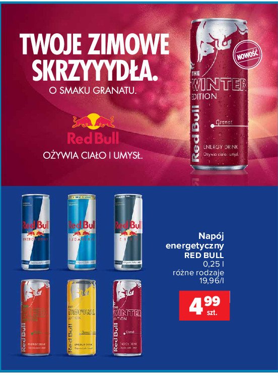 Nap贸j grejpfrutowy Red bull the winter edition promocja