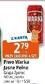 Piwo Warka Jasne Pełne promocja w Leclerc
