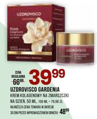 Krem kolagenowy na zmarszczki Uzbroiwojsko Gardenia na dzień 50 ml promocja w Drogerie Natura