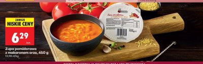 Zupa pomidorowa z makaronem orzo Biedronka promocja w Biedronka