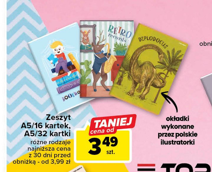 Zeszyt a5 16 kartek kratka Top-2000 promocja