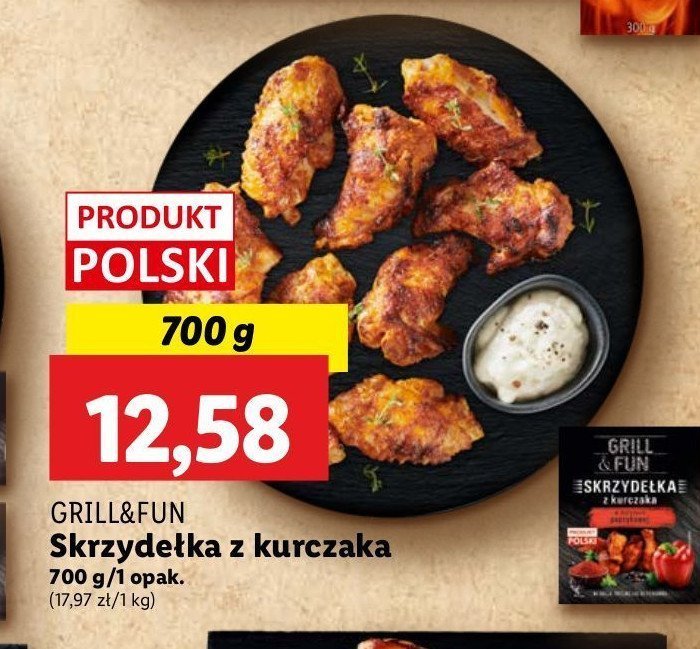 Skrzydełka z kurczaka w marynacie paprykowej Grill and fun promocja