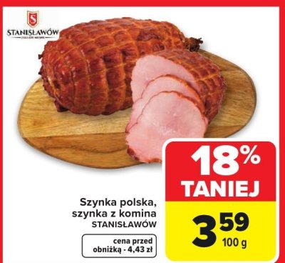 Szynka z komina  promocja w Carrefour Market