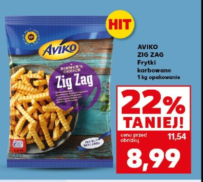 Frytki karbowane Aviko zig zag promocja