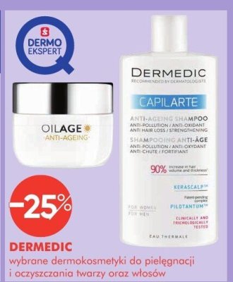 Dermokosmetyki DERMEDIC wybrane do pielęgnacji i oczyszczania twarzy oraz włosów promocja w Super-Pharm