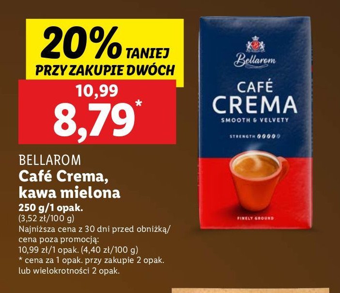 Kawa Bellarom cafe crema promocja