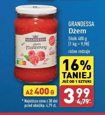 Dżem malinowy promocja w Aldi