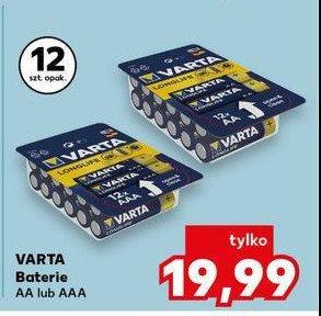 Baterie aaa Varta longlife promocja w Kaufland