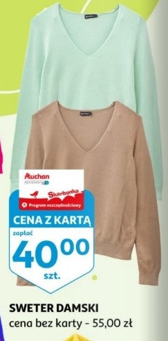 Sweter damski rozpinany promocja w Selgros