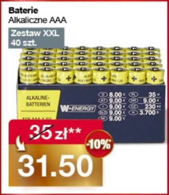 Baterie alkaliczne aa promocja w Woolworth