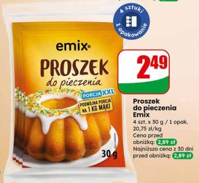 Proszek do pieczenia 4 szt. promocja w Dino