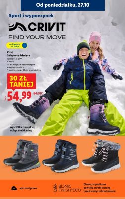 Śniegowce dziecięce r. 31-37 promocja w Lidl