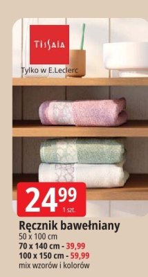 Ręcznik bawełniany 50 x 100 cm promocja w Leclerc