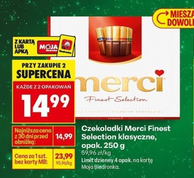Czekoladki Finest Selection klasyczne promocja w Biedronka