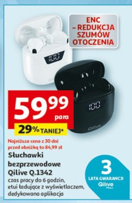 Słuchawki bezprzewodowe Qilive Q.1342 promocja w Auchan