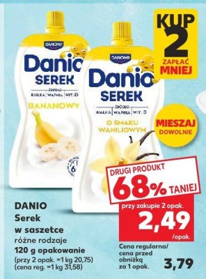Serek w saszetce różne rodzaje promocja w Kaufland