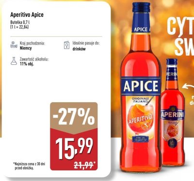 Aperitivo Apice promocja w Aldi