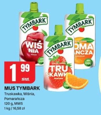 Mus Tymbark Truskawka, Wiśnia, Pomarańcza promocja w Chorten