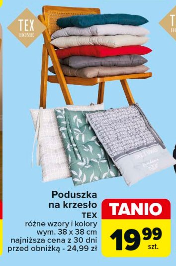 Poduszka na krzesło 38 x 38 cm Tex promocja