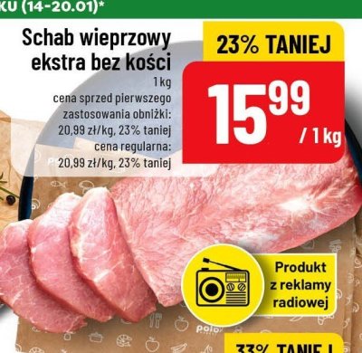 Schab wieprzowy ekstra bez kości promocja w POLOmarket