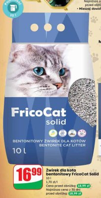 Żwirek dla kota bentonitowy FricoCat Solid promocja w Dino