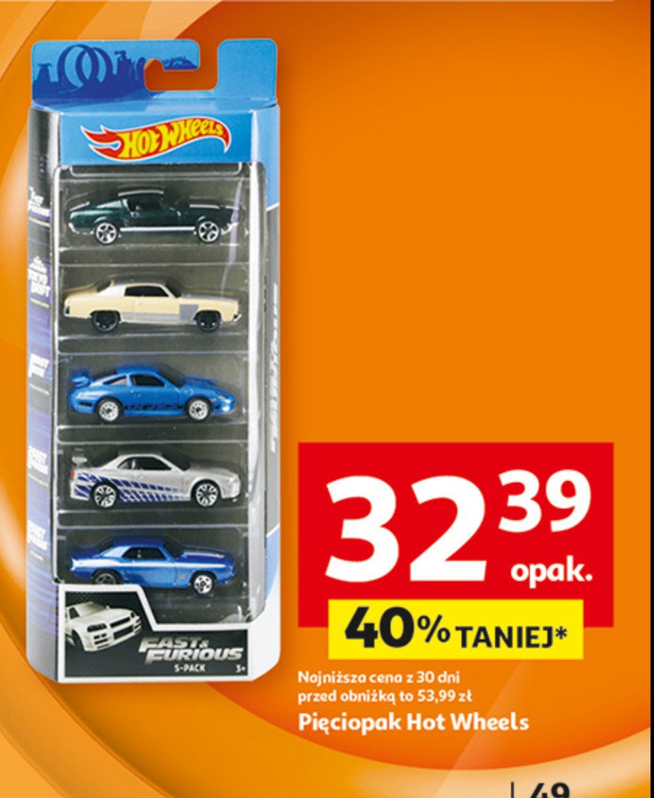 Zestaw hot wheels fast & furious Mattel promocja