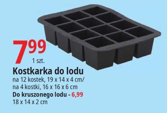 Pojemnik do lodu 19 x 14 x 4 cm promocja