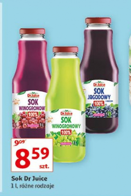 Sok winogronowy ciemny Dr juice promocja