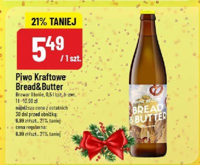 Piwo Kraftowe Bread&Butter promocja w POLOmarket