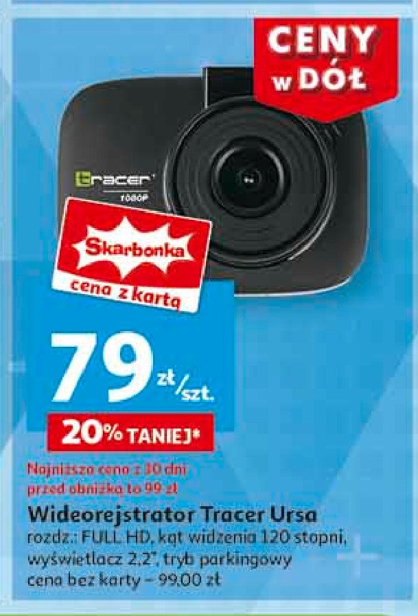 Wideorejestrator ursa Tracer promocja w Auchan