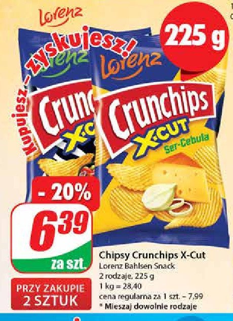Chipsy chakalaka Crunchips x-cut Crunchips lorenz promocja