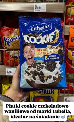 Płatki śniadaniowe czekoladowo-waniliowe promocja w Intermarche