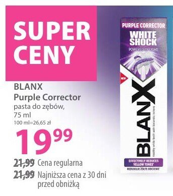Pasta BLANX Purple Corrector promocja w Hebe