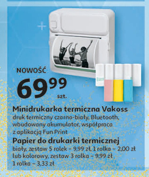 Papier do drukarki termicznej kolorowy promocja
