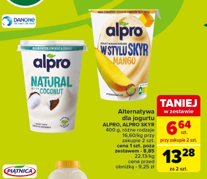 Jogurt sojowy kokosowy Alpro promocja