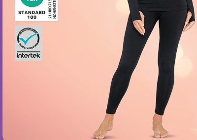 Legginsy termiczne damskie Clevé promocja w Biedronka