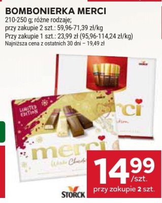 Czekolada BOMBONIERKA MERCI promocja w Stokrotka