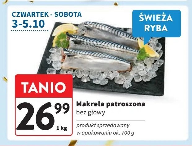 Makrela patroszona bez glowy promocja