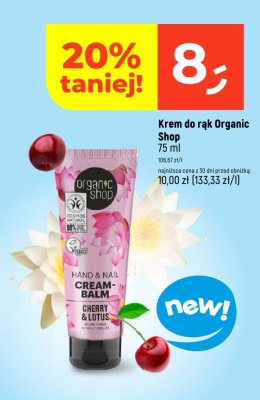 Krem do rąk Organic Shop promocja w Dealz