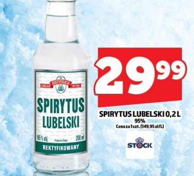 Spirytus Lubelski 0.2L 95% promocja w TOPAZ