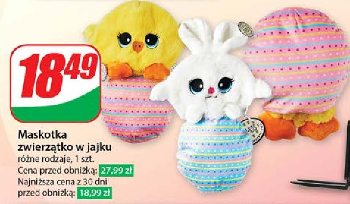 Maskotka zwierz膮tko w jajku promocja