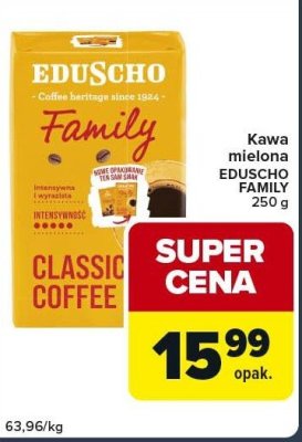 Kawa mielona EDUSCHO FAMILY 250g promocja w Globi