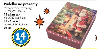 Pudełka na prezenty różne wzory i rozmiary, ok. 25x19x7 cm promocja w Tedi