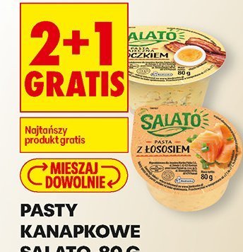 Pasty kanapkowe 2+1 GRATIS promocja w Biedronka
