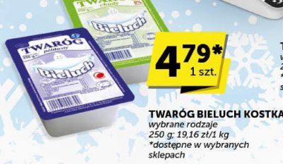 Twaróg Bieluch kostka wybrane rodzaje promocja w Groszek