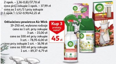 Odświeżacz powietrza maliny i limonka Air wick active fresh promocja