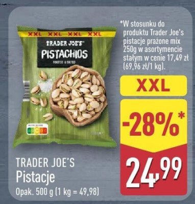 Pistacje 500 g promocja w Aldi